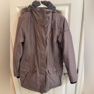 Columbia Mauve Hooded Parka